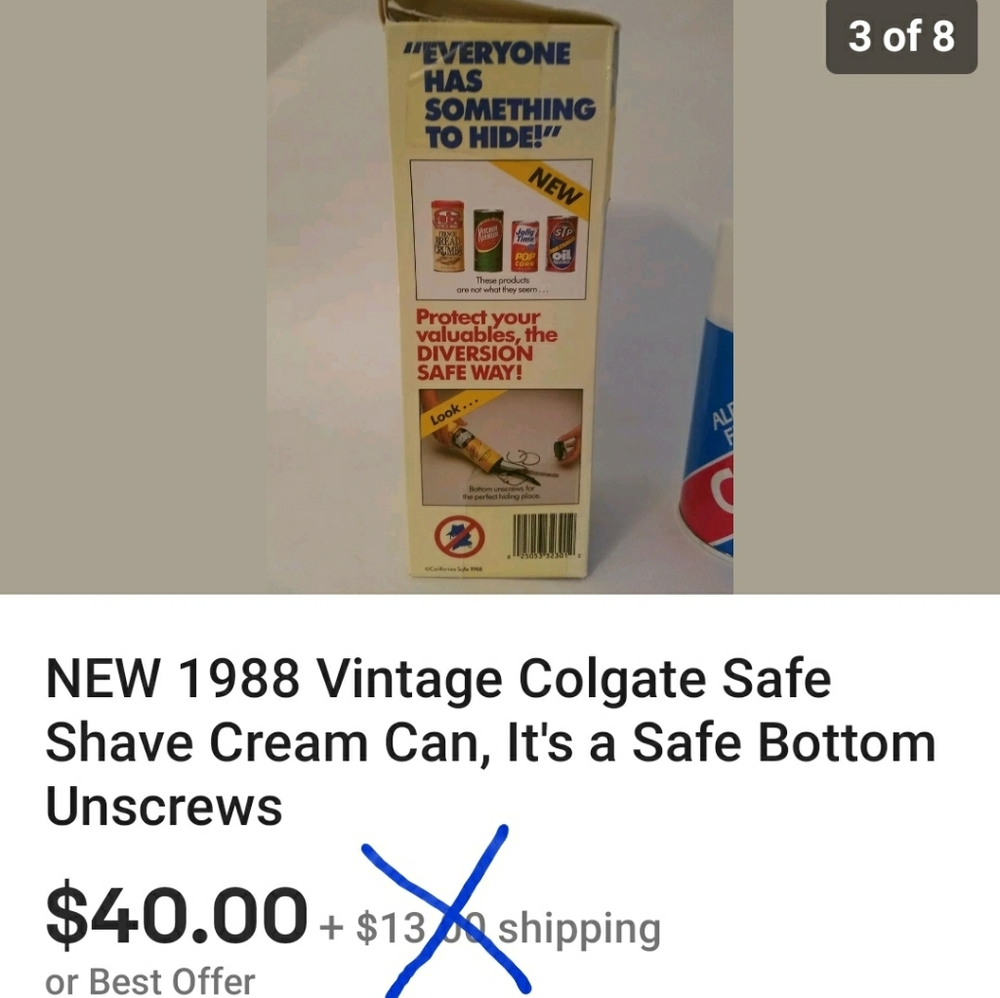 SAFES CANS :    NEW 1988 Vintage Colgate Safe Shav - Picture 7 of 7